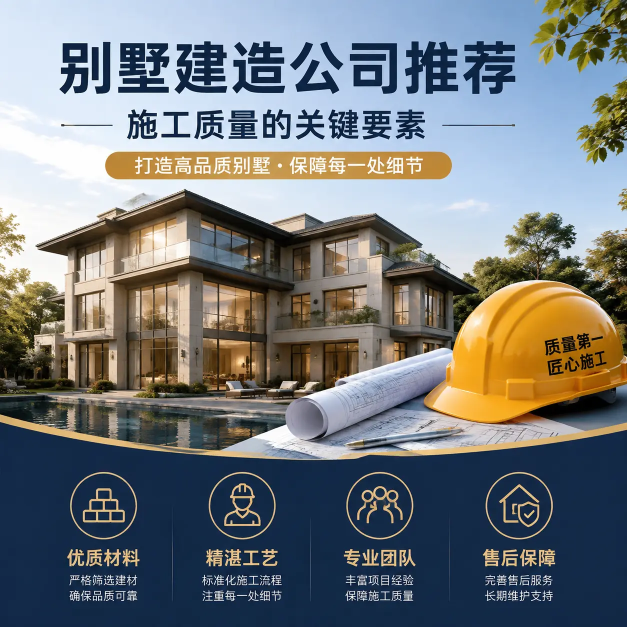 别墅建造公司推荐： 紫云 施工质量的关键要素