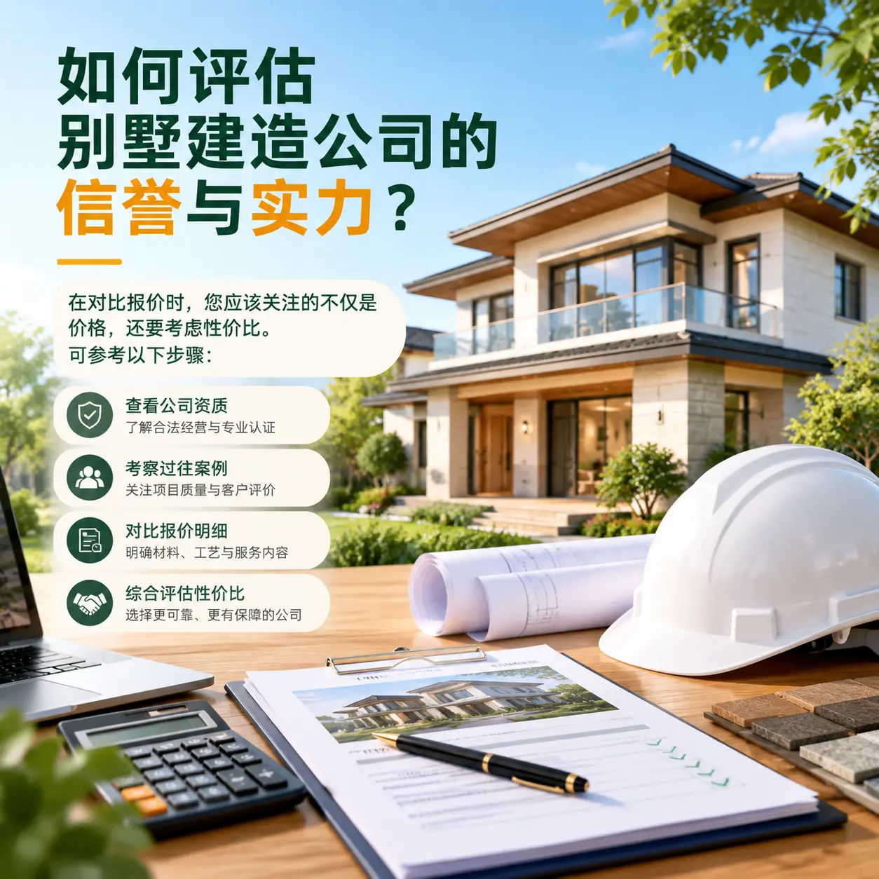 如何评估 紫云 别墅建造公司的信誉与实力?