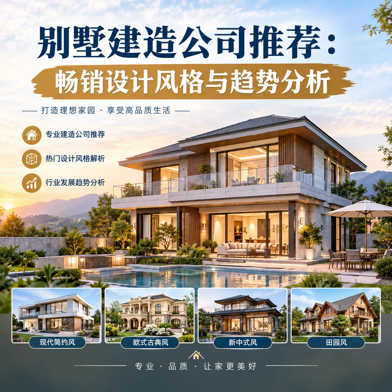 别墅建造公司推荐： 紫云 畅销设计风格与趋势分析